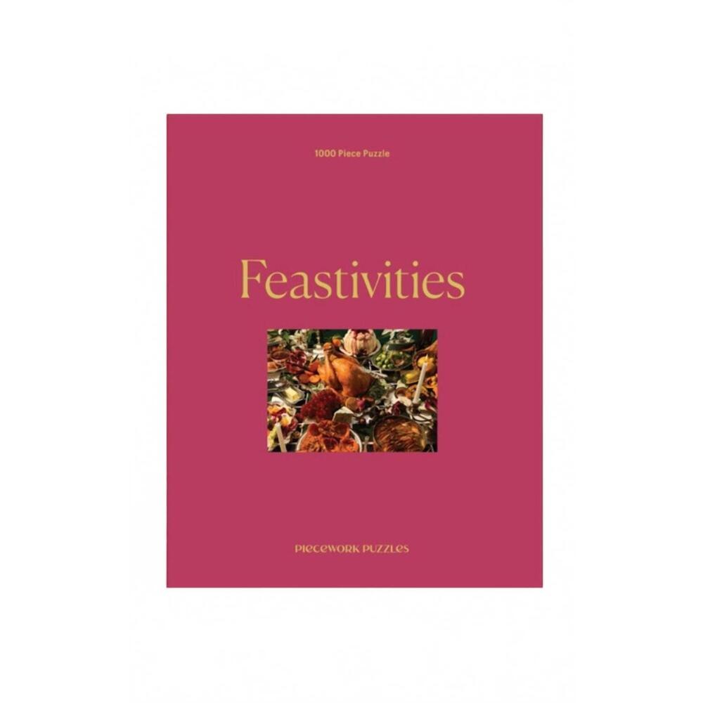 NEW PIECEWORK PUZZLES feastivities 1000 piece puzzle in pink